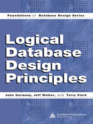 cover image of Logical Database Design Principles